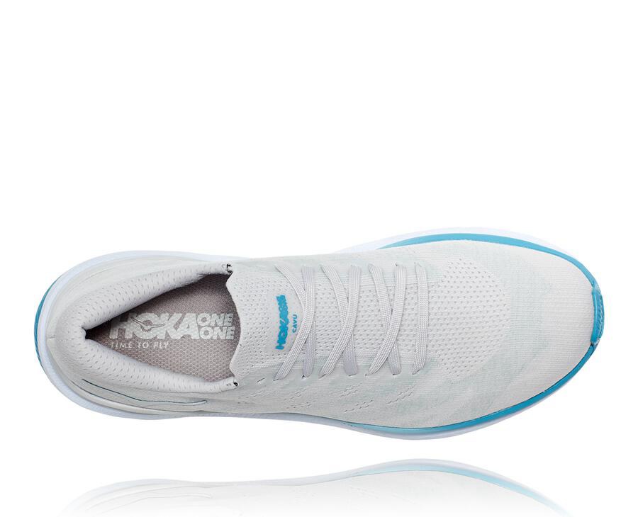 Hoka One One Koşu Ayakkabısı Erkek Beyaz/Mavi - Cavu 3 - HJ2486573